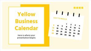Yellow Business Calendar