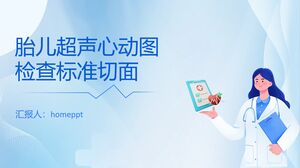 เทมเพลต PowerPoint ความนิยมด้านการแพทย์โรคหัวใจสีน้ำเงิน