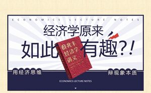 PowerPoint-Vorlage für Lesenotizen im dunkelvioletten Illustrationsstil