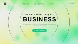 Yeşil Difüzyon Tarzı Avrupa ve Amerikan İş PPT Şablonu İndir