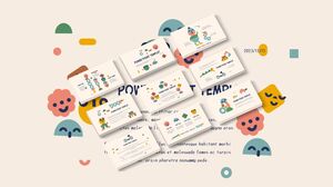 Modello ppt di gioco di blocchi di costruzione di pile a corsa semplice