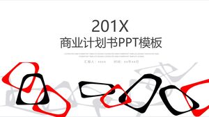 사업계획서 피피티 템플릿 - 레드 블랙 그레이 화이트