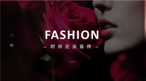 Promotion d'entreprise de mode - Rouge, noir et blanc