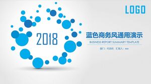 การนำเสนอสากลสไตล์ธุรกิจสีน้ำเงิน - สีน้ำเงินเทา