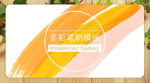 Renkli fırça şablonu