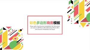 Templat Bisnis Poligon Berwarna