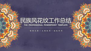 Résumé du travail de modèle de style ethnique