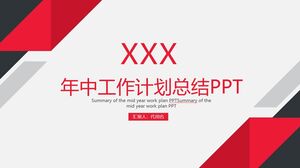 Rezumatul planului de lucru la jumătatea anului PPT