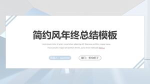 Modèle PowerPoint de résumé personnel de fin d'année élégant et minimaliste