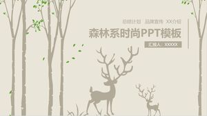 Modello PPT moda foresta