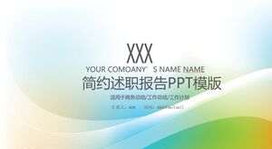 Uproszczony szablon PPT raportu o pracy