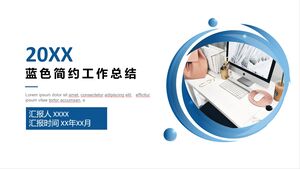 20XX Blue Minimalist Rezumat al lucrării