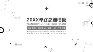 20XX-Jahresendzusammenfassungsvorlage – grauweiß