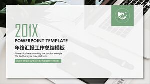 Modèle de résumé des travaux du rapport annuel