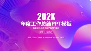 Modello PPT di riepilogo del lavoro annuale