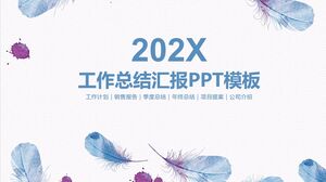 PPT-Vorlage für Arbeitszusammenfassungsbericht