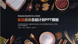 Modelo de PPT do plano de resumo de saúde alimentar