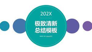 Ostateczny świeży szablon podsumowania