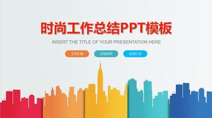 Modelo PPT de resumo de trabalho de moda