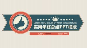 Modèle PPT de résumé pratique de fin d'année