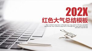 Plantilla de resumen de atmósfera roja