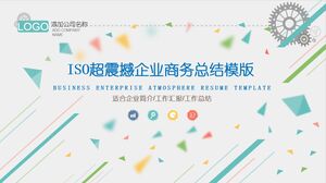 เทมเพลตสรุปธุรกิจ ISO Long Shock Enterprise