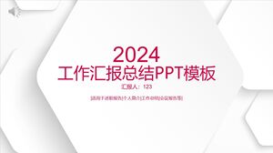 Plantilla PPT de resumen de informe de trabajo