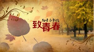 A la plantilla PPT de primavera para jóvenes