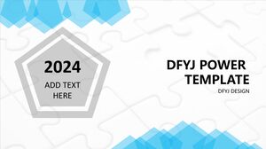 Minimalist PPT Template - Blue White - Micro Stereoscopic