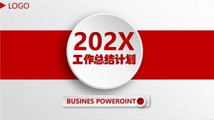 Plantilla PPT del plan de resumen de trabajo