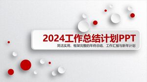 Modelo PPT de plano de resumo de trabalho