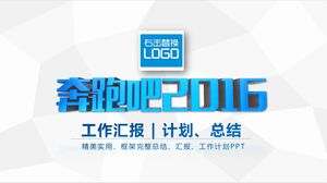 Raport z pracy | Zaplanuj i podsumuj szablon PPT - niebieski i biały - mikro stereoskopowy