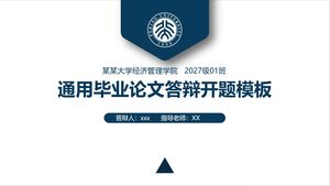 Modèle de proposition de soutenance de thèse de fin d'études générale