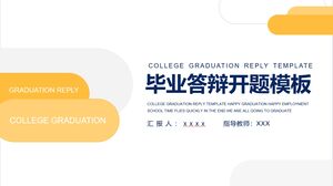 Modèle de proposition de soutenance de fin d'études