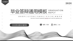 Mezuniyet savunması için genel şablon