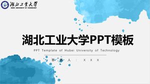 Modelo PPT da Universidade de Tecnologia de Hubei