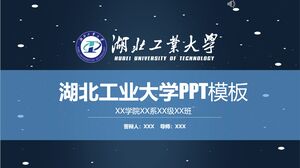 Modelo PPT da Universidade de Tecnologia de Hubei