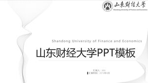 Shandong Finans ve Ekonomi Üniversitesi PPT Şablonu