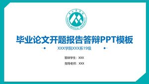 Șablon PPT de apărare a propunerii de teză de absolvire