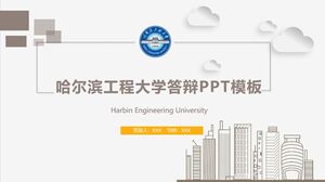 Templat PPT Pertahanan Universitas Teknik Harbin