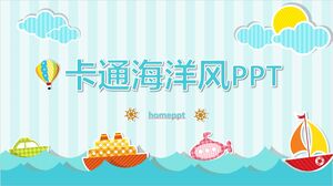 Modèle PPT de rapport d'activité sur les vents dispersés bleu orange Télécharger