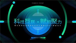 Rapporto riepilogativo e modello PPT di presentazione per il progetto Cool Technology Wind