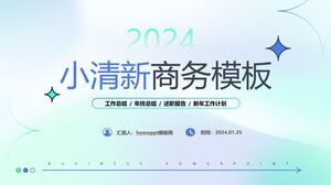 Nouveau modèle PowerPoint universel d'entreprise de style diffus extrêmement simple et clair