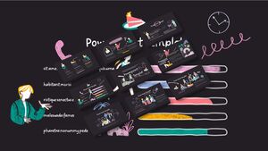 El dibujo con crayones regresa a la plantilla PPT de la infancia