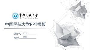 PPT-Vorlage der Zivilluftfahrt-Universität China