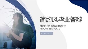 Defensa de graduación estilo simplicidad