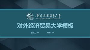 Modèle pour l'Université de commerce international et d'économie