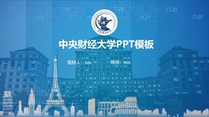 قالب الجامعة المركزية للتمويل والاقتصاد PPT
