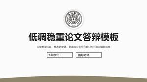 Modello di difesa della tesi basso e costante