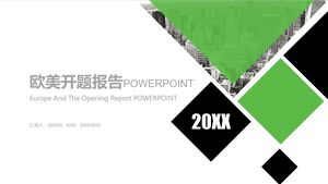 Propuesta de proyecto europeo y americano.